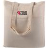 Borsa shopping Fruity rete cotone naturale 38x42cm manici lunghi Personalizzate o neutre