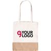 Borsa shopping Kara in cotone e juta naturale 38x42 cm 150g/m² Personalizzate o neutre