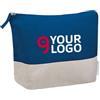 Necessaire da viaggio Mila in cotone 100%, chiusura zip Personalizzate o neutre