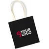 Westford Mill EarthAware Organic Bag for Life cotone canvas 38x42 cm manici colorati Personalizzate o neutre