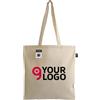 Shopper Fairtrade in cotone 140g manici lunghi 38x42cm Personalizzate o neutre