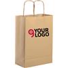 Shopper carta naturale maniglia ritorta 22x29x10cm 30g Personalizzate o neutre