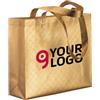 Shopper TNT Laminato Metallizzata 38x42cm Manici Lunghi Personalizzate o neutre