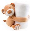 Coperta Yogui bimbo orsetto pile 200g/m2 75x100cm beige calda Personalizzate o neutre