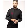 Kariban Camicia uomo Acme collo coreana manica lunga slim fit Personalizzate o neutre