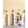Borraccia Trupak 500 ml vetro con tappo bambù e cover sughero Personalizzate o neutre