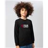 Black Spider Evolution Kids: T-shirt manica lunga cotone puro, medium fit Personalizzate o neutre