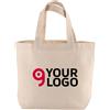Shopper cotone 120g con soffietto, 32x24x10cm, manici corti Personalizzate o neutre