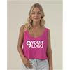 JHK Canotta donna Slim Fit in cotone, scollo rotondo, Fluor Personalizzate o neutre