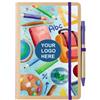 Set Esteka Taccuino A5 e Penna eco in cartone riciclato natura Personalizzate o neutre
