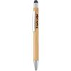Penna BAYBA in bamboo FSC® con stilo, finiture cromate Personalizzate o neutre