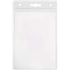 Porta badge Ricca in PVC trasparente 11,5x17,5 cm resistente Personalizzate o neutre