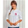 Premier Only Tee Donna Manica Lunga Roll-Up, Collo Tondo Bottoni, Regular Personalizzate o neutre
