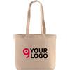 Shopper cotone 120g con soffietto manici lunghi EcoBag Personalizzate o neutre