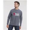 Russell T-shirt maniche lunghe in cotone con girocollo Personalizzate o neutre