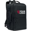 SOPHIS Zaino Travel Tech nero modulare in R-PET 33x18x48 cm Personalizzate o neutre