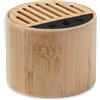 ROUND LUX Speaker Wireless Bamboo LED, 4h, 3W, Bluetooth 5.3 Personalizzate o neutre