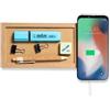 Caricatore Wireless 10W Taron in Cartone Riciclato Kraft Qi LED Personalizzate o neutre