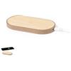 Caricatore Wireless Tedey 10W in Bambù e Cartone Riciclato Qi Personalizzate o neutre