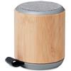 RUGLI Speaker Wireless in Bamboo Naturale 3W, Portatile e Design Personalizzate o neutre