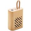 REY Speaker Wireless 5.0 Bamboo LED, 3W, 4h Play, USB-C, Nature Personalizzate o neutre