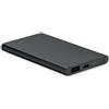 POWERFLAT C Power Bank 4000mAh alluminio riciclato Type-C silver Personalizzate o neutre