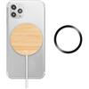 RUNDO MAG Caricabatterie Wireless Magnetico in Bamboo Naturale 10W Personalizzate o neutre
