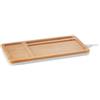 MALABAR Caricatore wireless bamboo 5W con USB-C e supporto smartphone Personalizzate o neutre