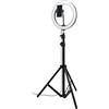 HELO Anello LED 26cm con treppiede, 120 LED, luce regolabile Personalizzate o neutre