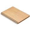 BRAM Notebook bamboo, rilegatura doppio anello, 140 pagine kraft Personalizzate o neutre