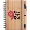 BAMBLOC Notebook bamboo FSC con penna abbinata 140 pagine eco Personalizzate o neutre