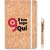 SUBER SET Notebook A5 sughero con penna e confezione regalo Personalizzate o neutre