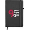 Notebook A5 eco-friendly ARPU, pelle riciclata, 192p, portapenne Personalizzate o neutre