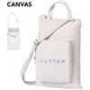 Custodia PC Leduc in tela resistente, tracolla, 15", beige, 160g Personalizzate o neutre