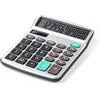 Calcolatrice Tueris 12 cifre alluminio, tasti soft, solare-LCD Personalizzate o neutre