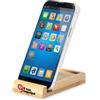 Portamemo Heinda in bambù naturale con porta smartphone, 80 post-it Personalizzate o neutre