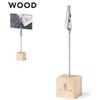 Sanny Clip in legno di pino naturale con clip metallica Personalizzate o neutre