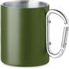 TRUMBA Tazza Acciaio Inox Doppio Strato con Moschettone 300ml Personalizzate o neutre