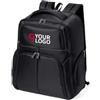 Zaino Mauroz Nero in Nylon 600D, Laptop 17", Trolley Ready Personalizzate o neutre
