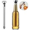 MELE Bastone Apribottiglie Raffreddatore Inox 21,5cm Argento Personalizzate o neutre