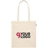 NUORO Shopper Cotone Biologico 180g, Manici Lunghi, 38x42cm Personalizzate o neutre