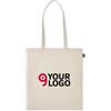 ZIMDE Shopping Bag Cotone Bio 38x42cm OEKO-TEX Manici Lunghi Personalizzate o neutre