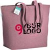 Shopper cotone riciclato 280g/m² NIL26 manici lunghi naturale Personalizzate o neutre