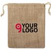 Shopper Lesky Nature in juta 260g/m² con chiusura cordoncino Personalizzate o neutre