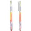 Evidenziatore doppio Wicky giallo/arancione, plastica 14,5cm Personalizzate o neutre