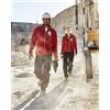 James & Nicholson WORKWEAR PRO Giacca in pile melange uomo con zip, 280g, grigia Personalizzate o neutre