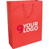 Shopper carta laminata opaca manici cordino 26x35x11 cm Personalizzate o neutre