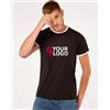 Kustom Kit T-shirt Ringer Fashion Fit bicolore, 160g, no label Personalizzate o neutre