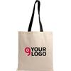 Handle bags Borsa shopper GRS in cotone riciclato, manici colorati 38x42 cm Personalizzate o neutre