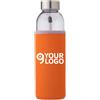 Borraccia vetro Nika 500ml con custodia, base bamboo, trasparente Personalizzate o neutre